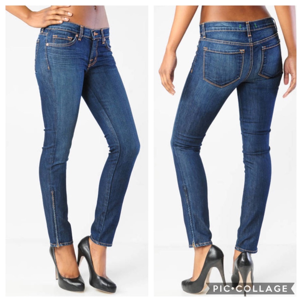 EUC J Brand The Deal Ankle Zipper SkinnyJeans